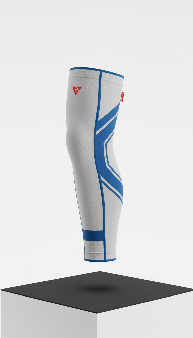 Compression Recovery Sleeve With Nordic Blue Accent