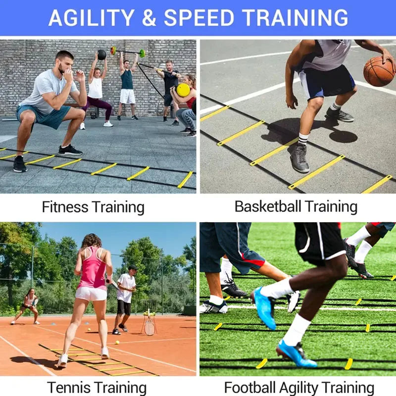 Agility Ladder Removable for Speed Training and Sports Flexibility Portable Agility Football Training Energy Ladder Equipment