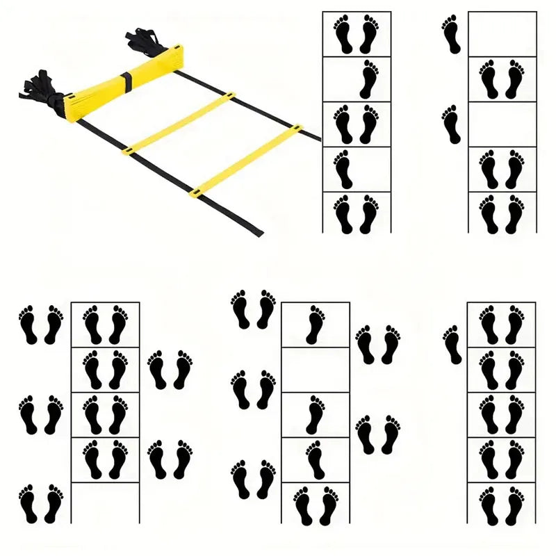 Agility Ladder Removable for Speed Training and Sports Flexibility Portable Agility Football Training Energy Ladder Equipment
