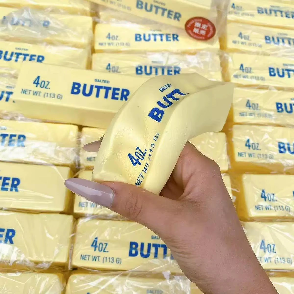 Hot Selling Decompression Butter Squishy Fidget Toys Butter Look Squeezable Durable Squishy Butter Squishy Stress Relief Toys